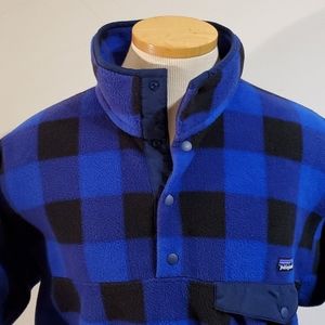 Patagonia Synchilla Buffalo Plaid Snap T Fleece Pu